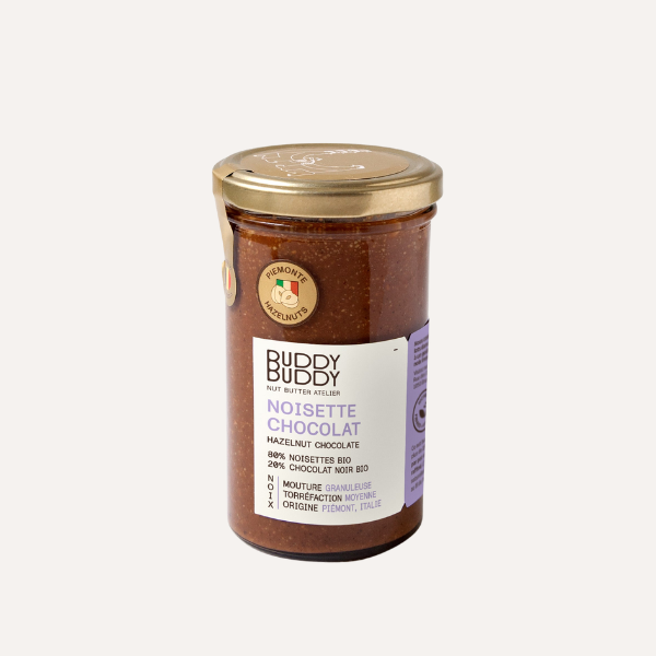 Beurre de noisettes au chocolat noir bio